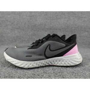 Nike Revolution 5 Womens Running Shoes Black Grey Pink BQ3207-004 Size 8.5